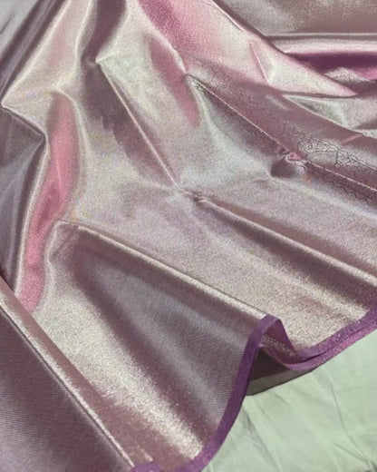 Jyotika Inspired Premium Lavender Banarasi With Handwoven Saree