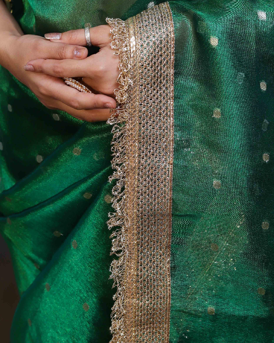 Green Tissue Silk Saree