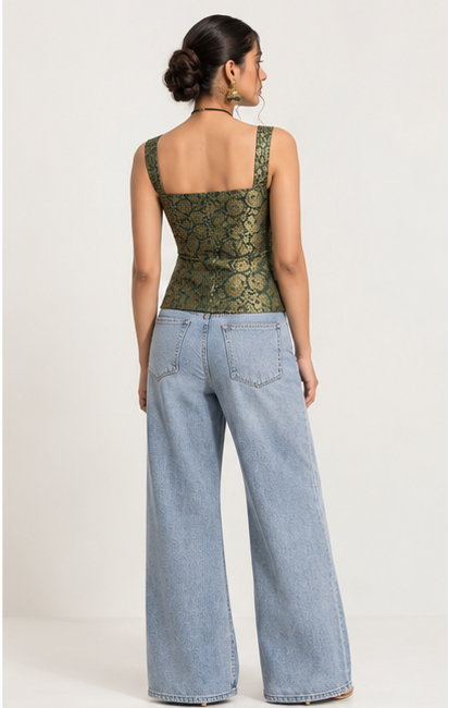 Premium Designer Banarasi Top