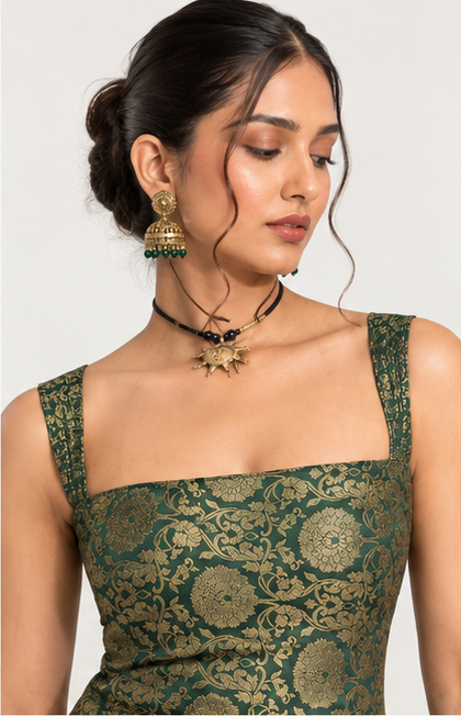 Premium Designer Banarasi Top